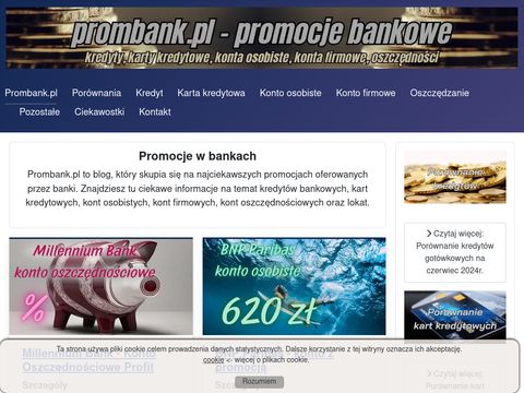 Prombank.pl - strona o promocjach w bankach