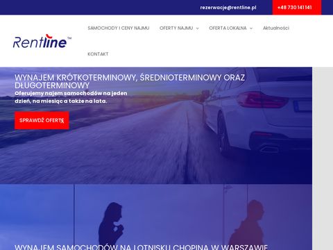 RentLine - wypożyczalnia samochodów